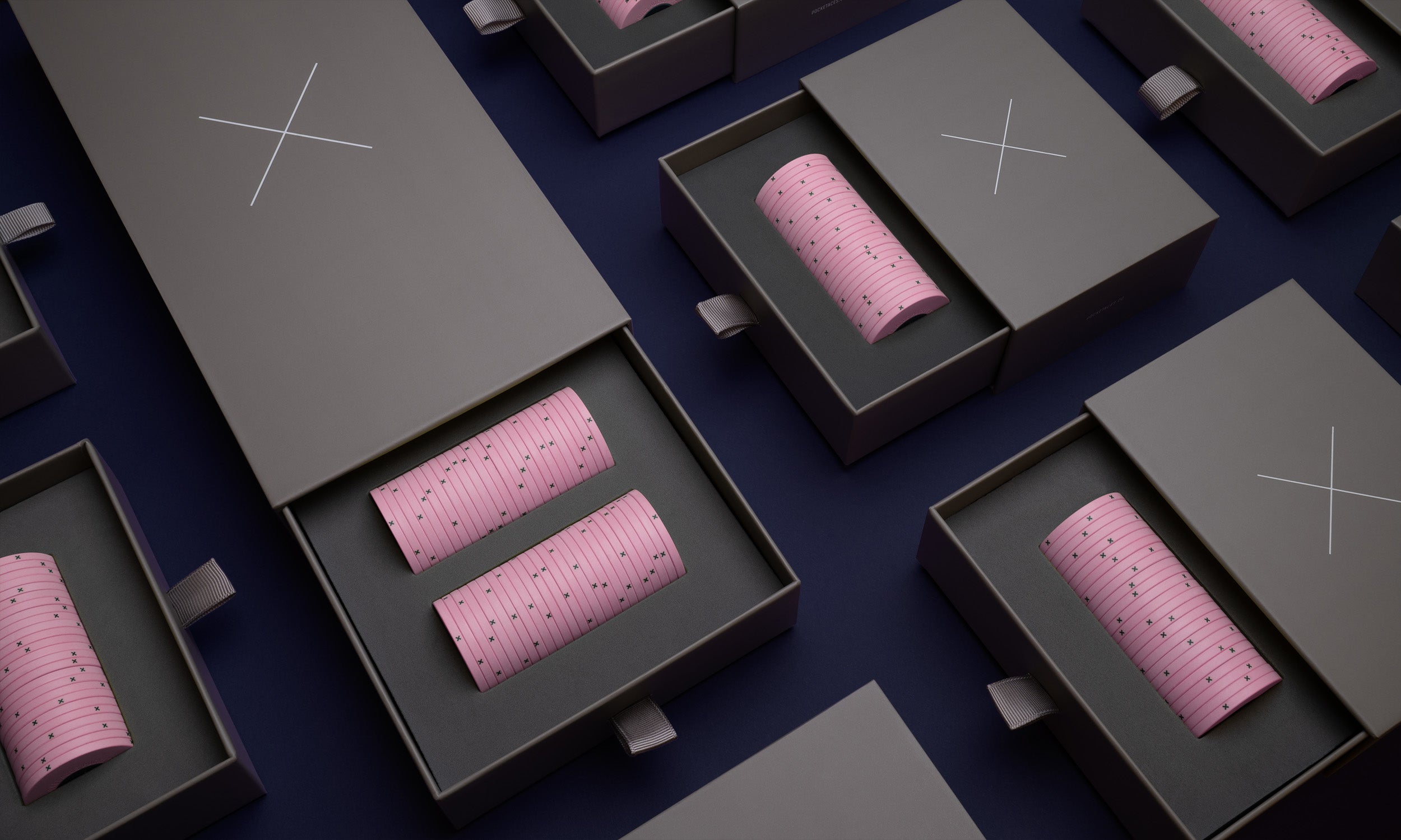 Poker chips in boxes