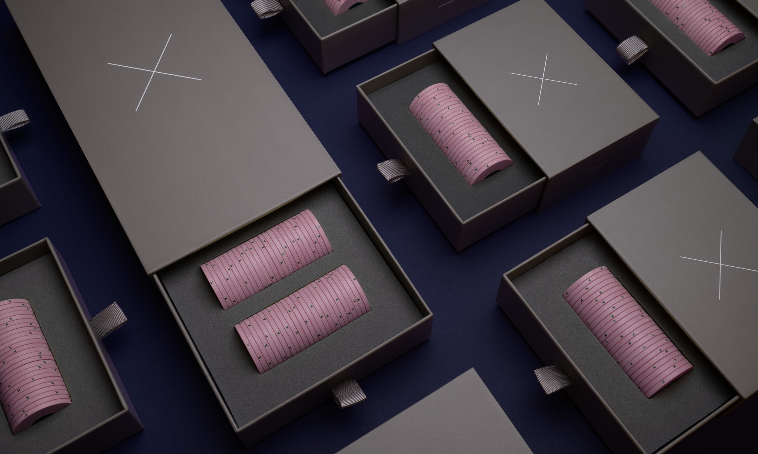 Poker chips in boxes