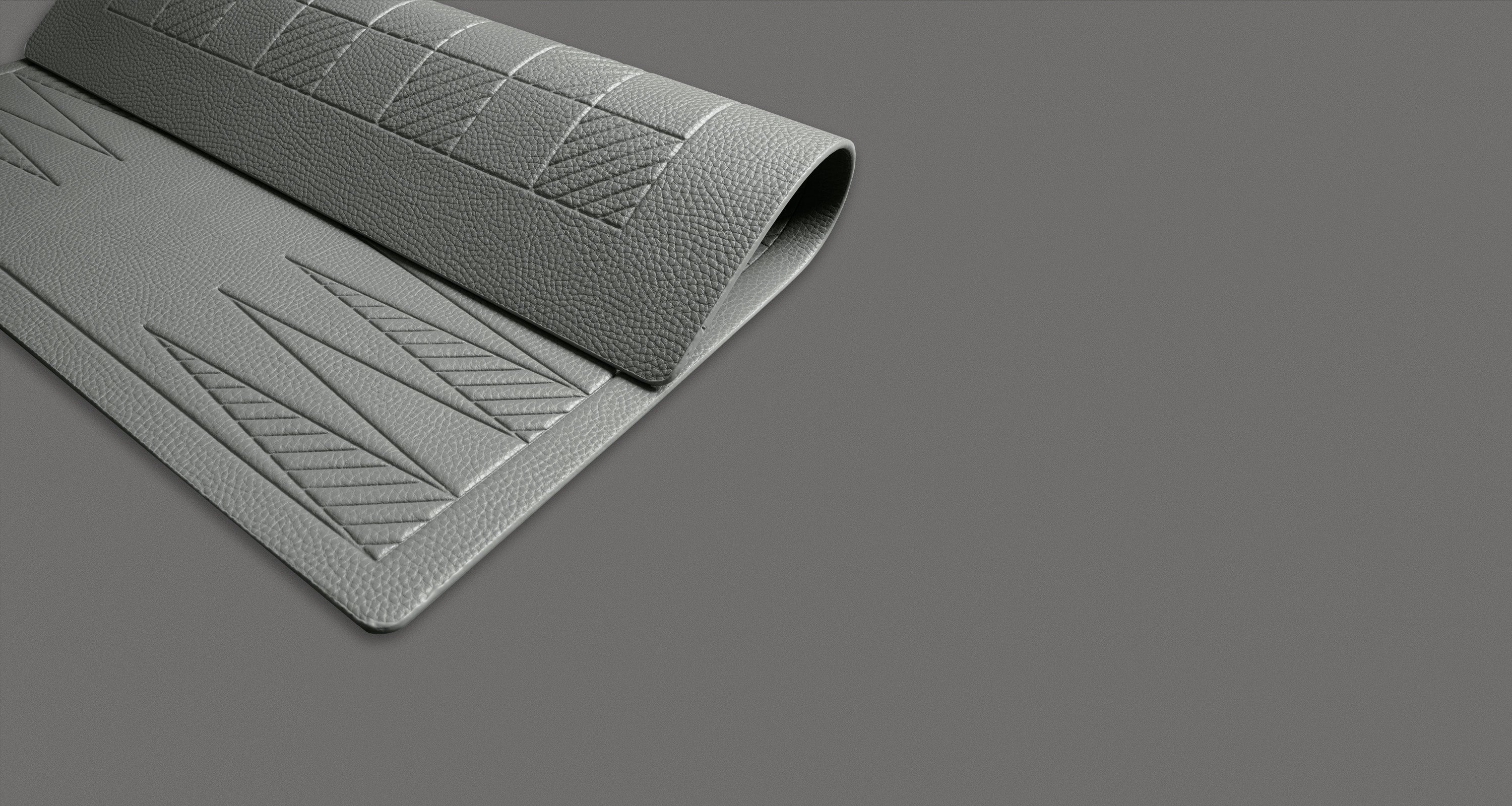 A flexible backgammon and checkers board in a fog color