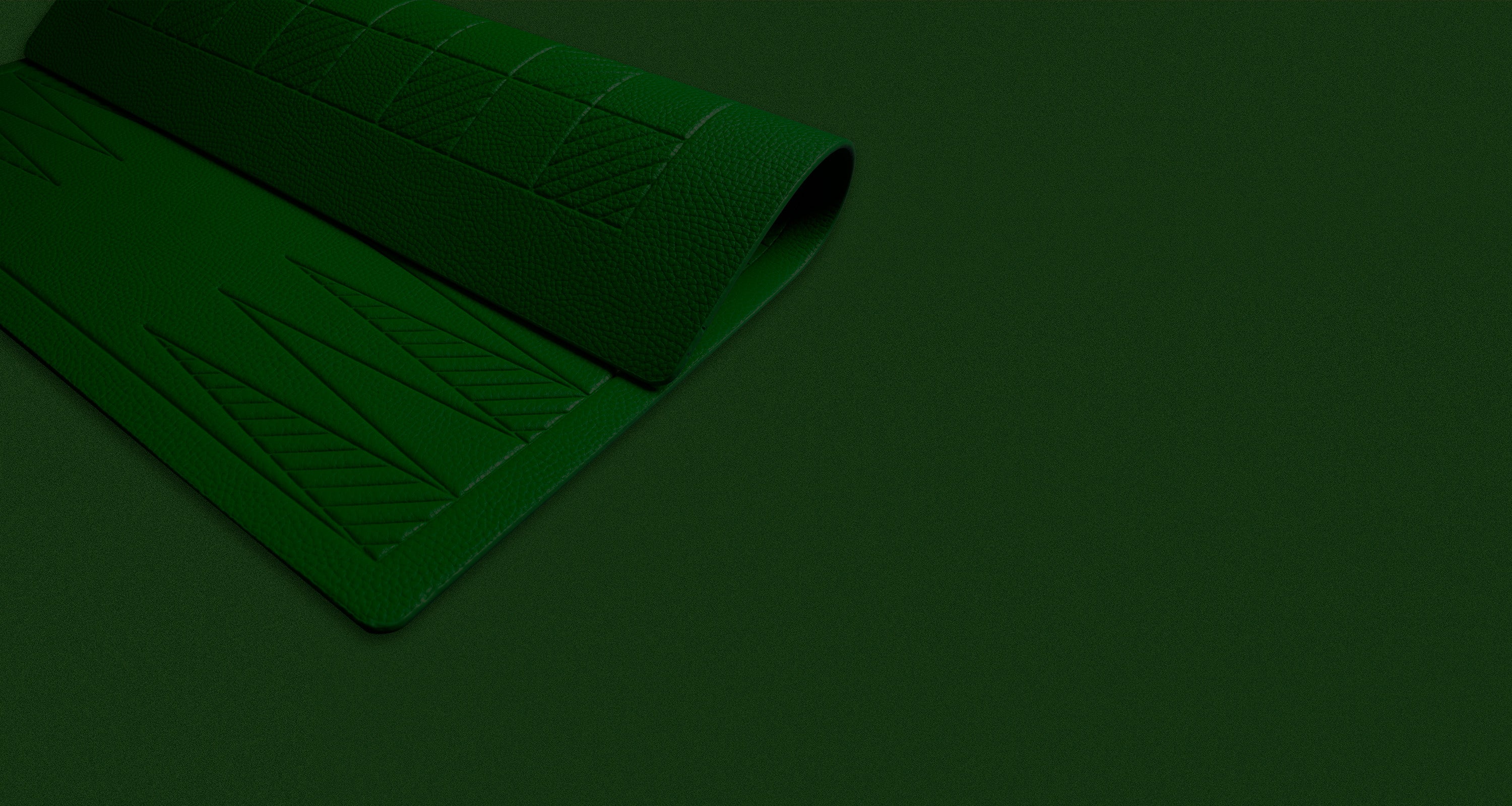 A flexible backgammon and checkers board in a forest color