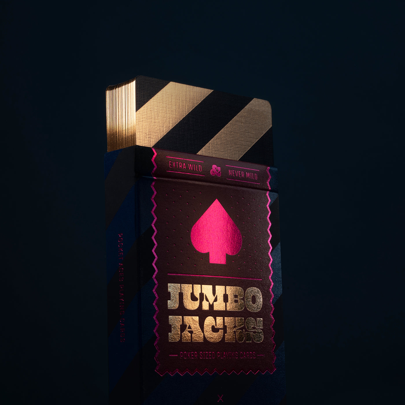Jumbo index playing card box