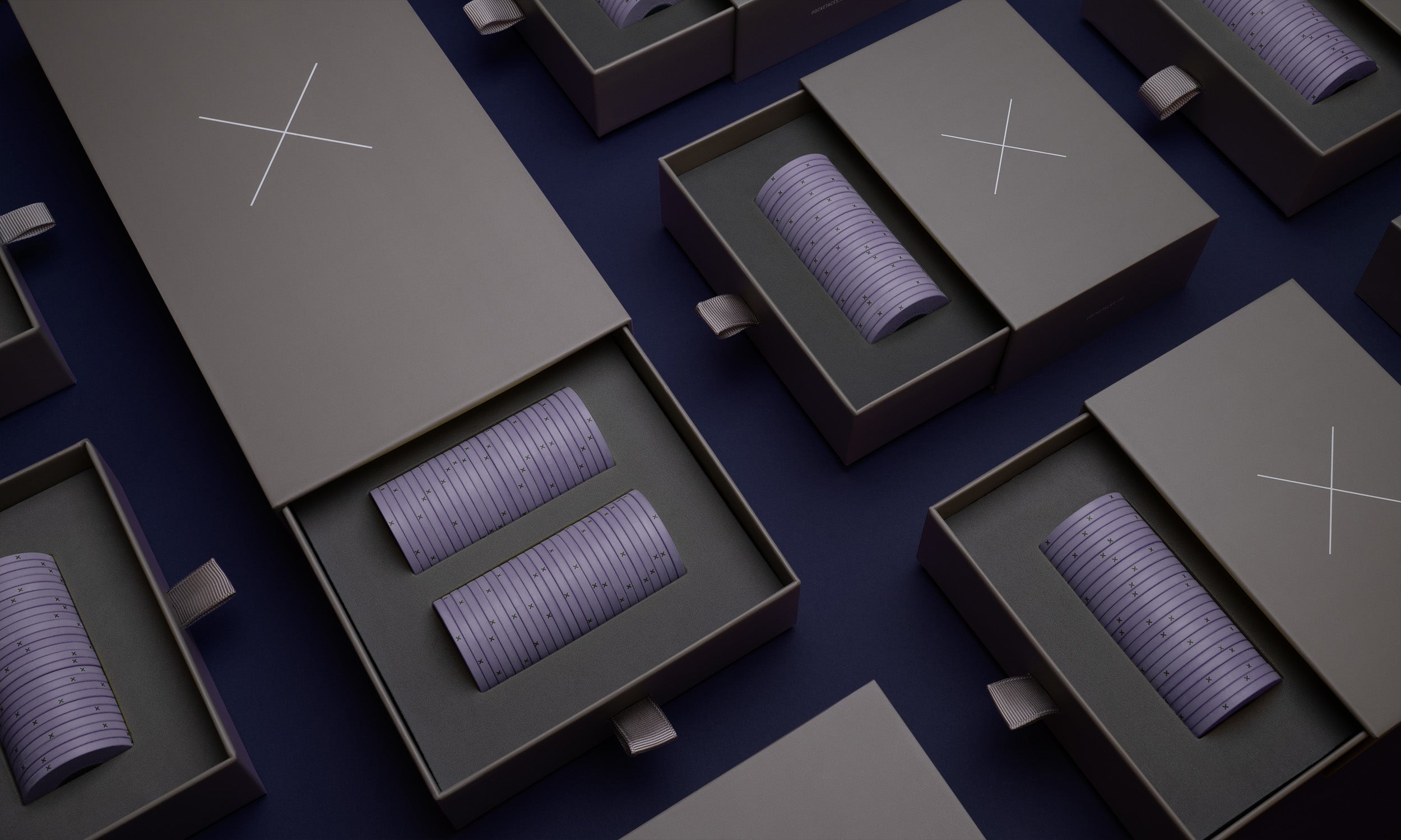 Poker chips in boxes