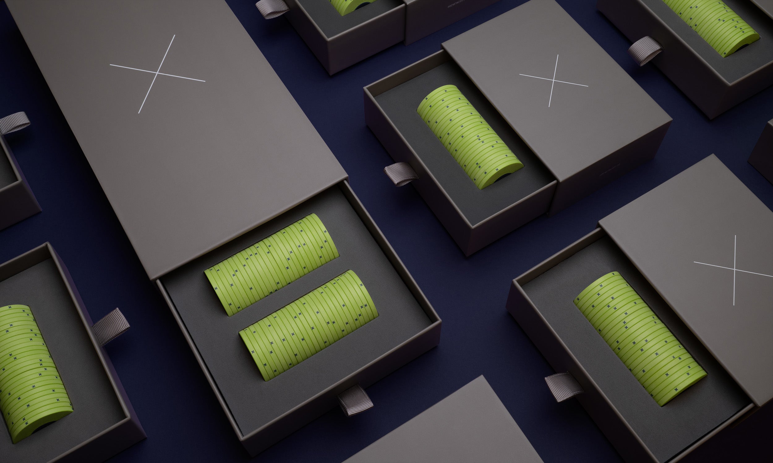 Poker chips in boxes