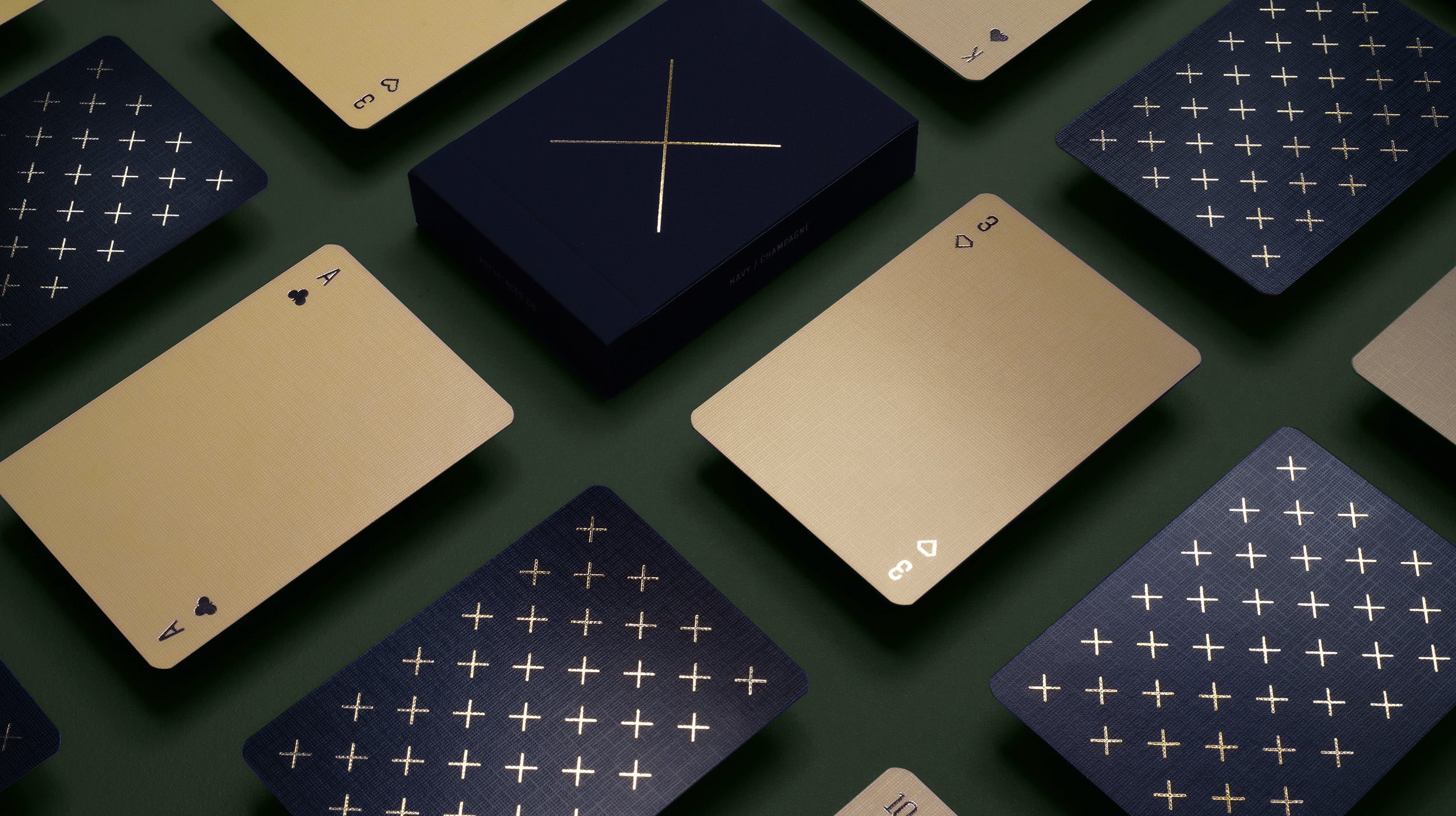 A photo of a yellow deck of cards on a table