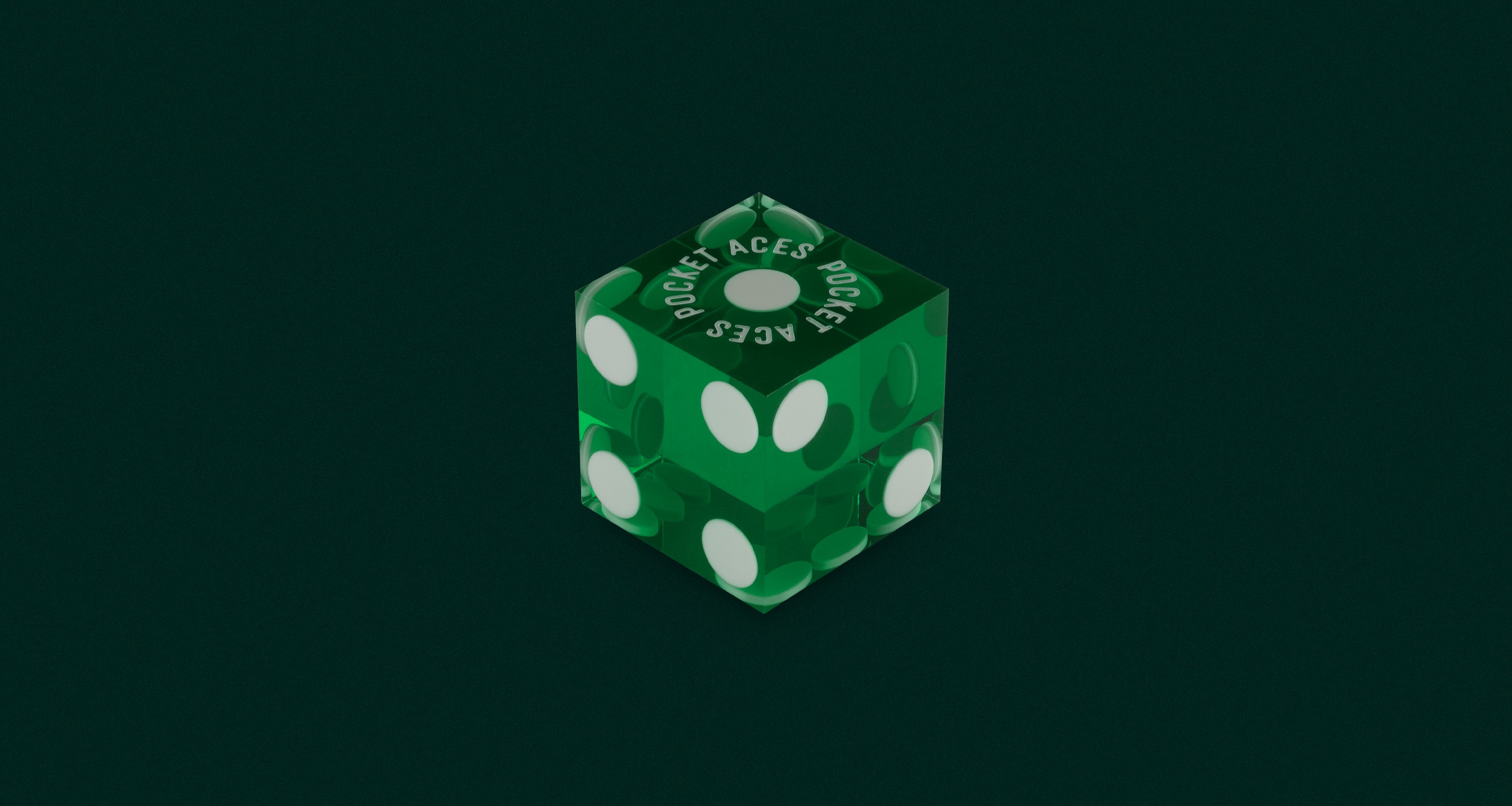 A single casino style die