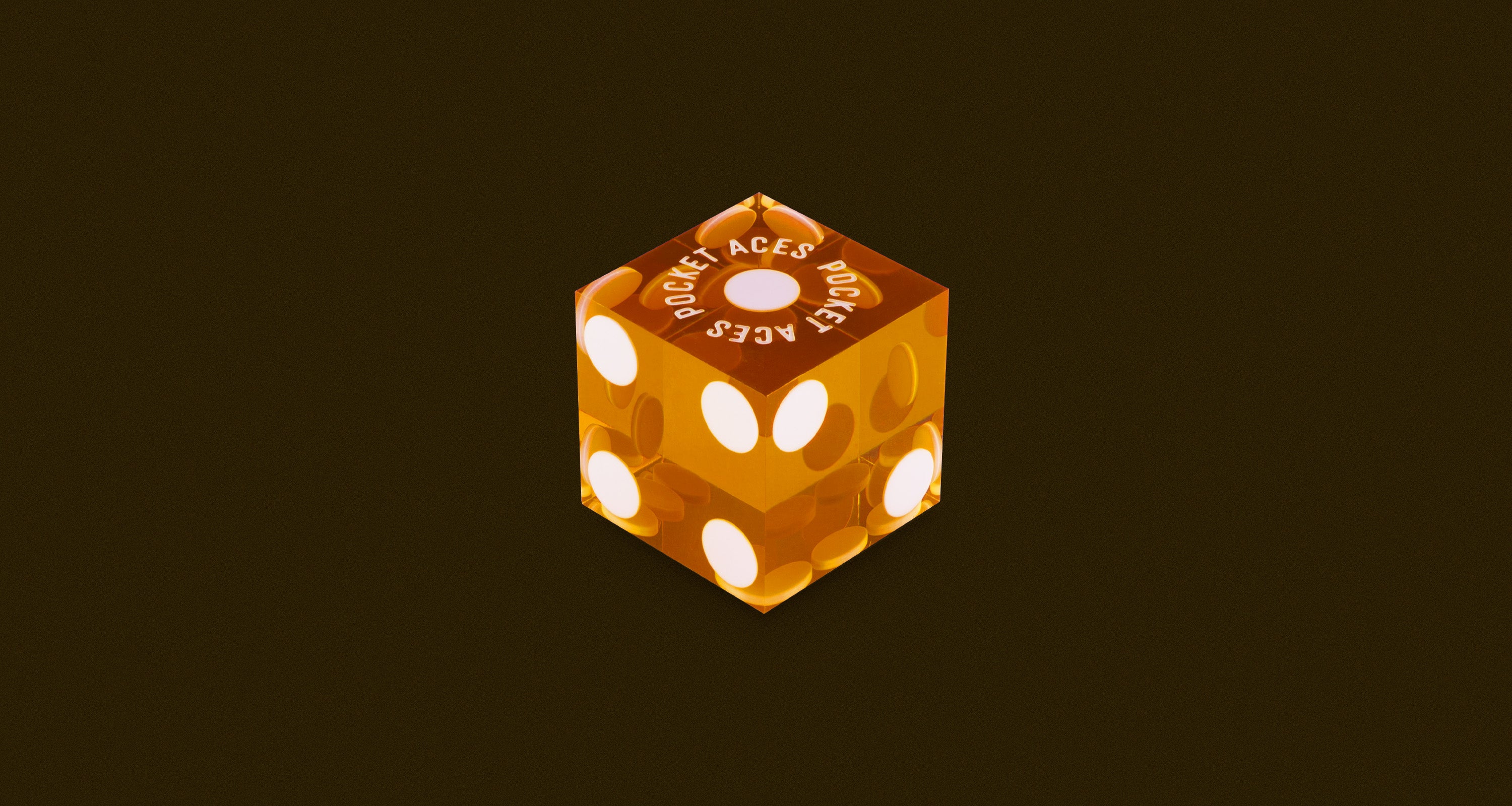 A single casino style die