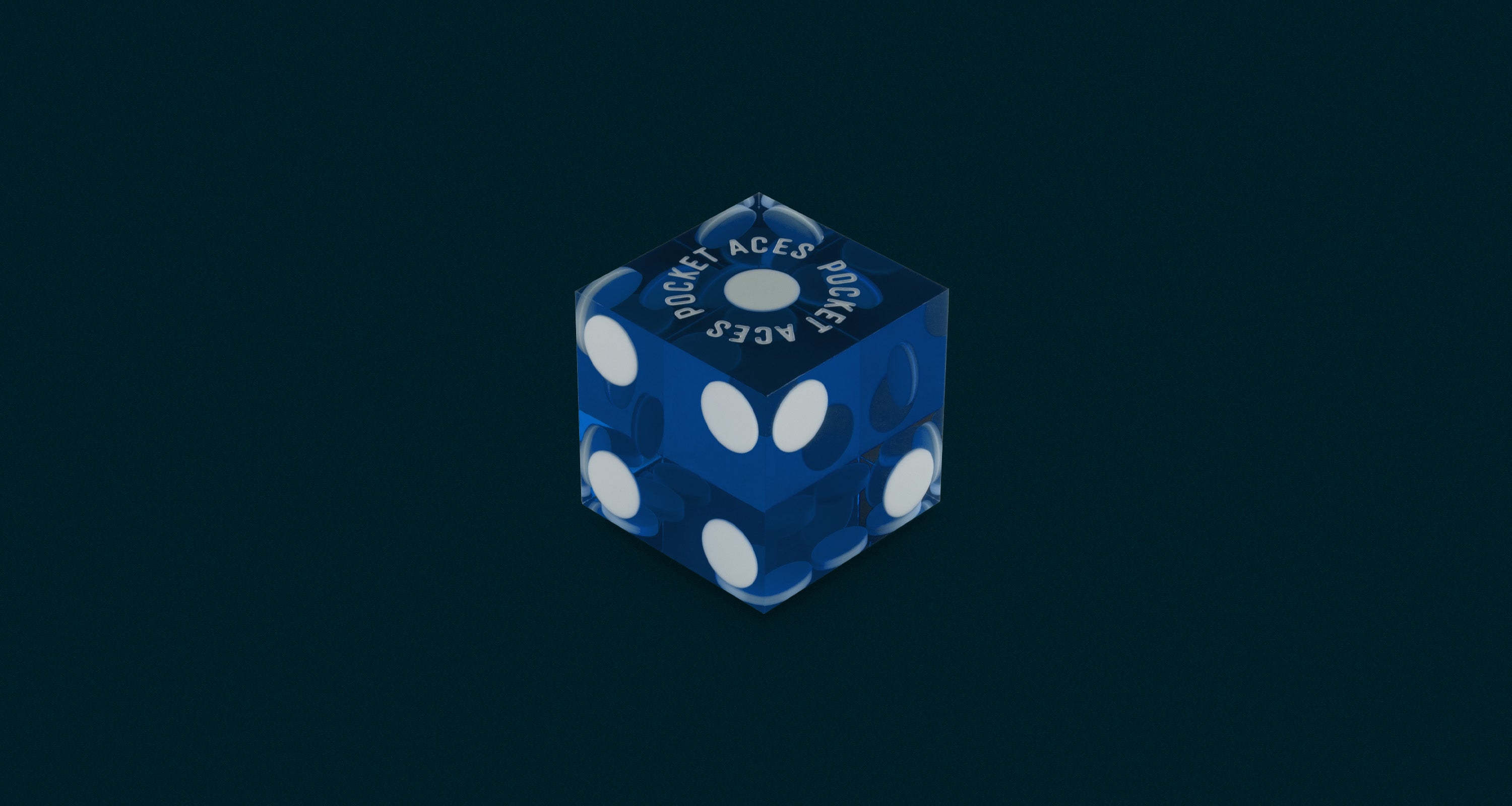 A single casino style die