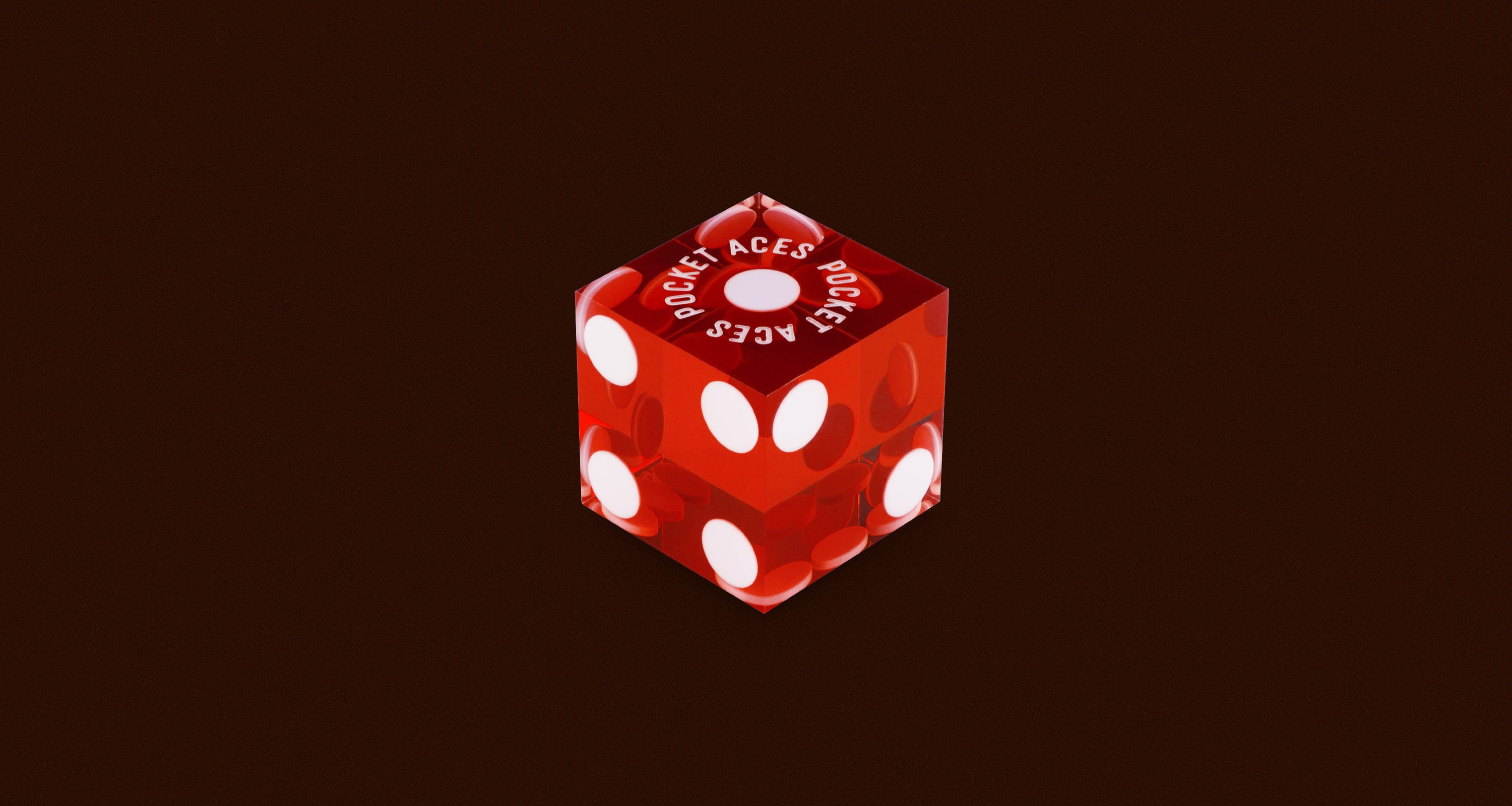 A single casino style die