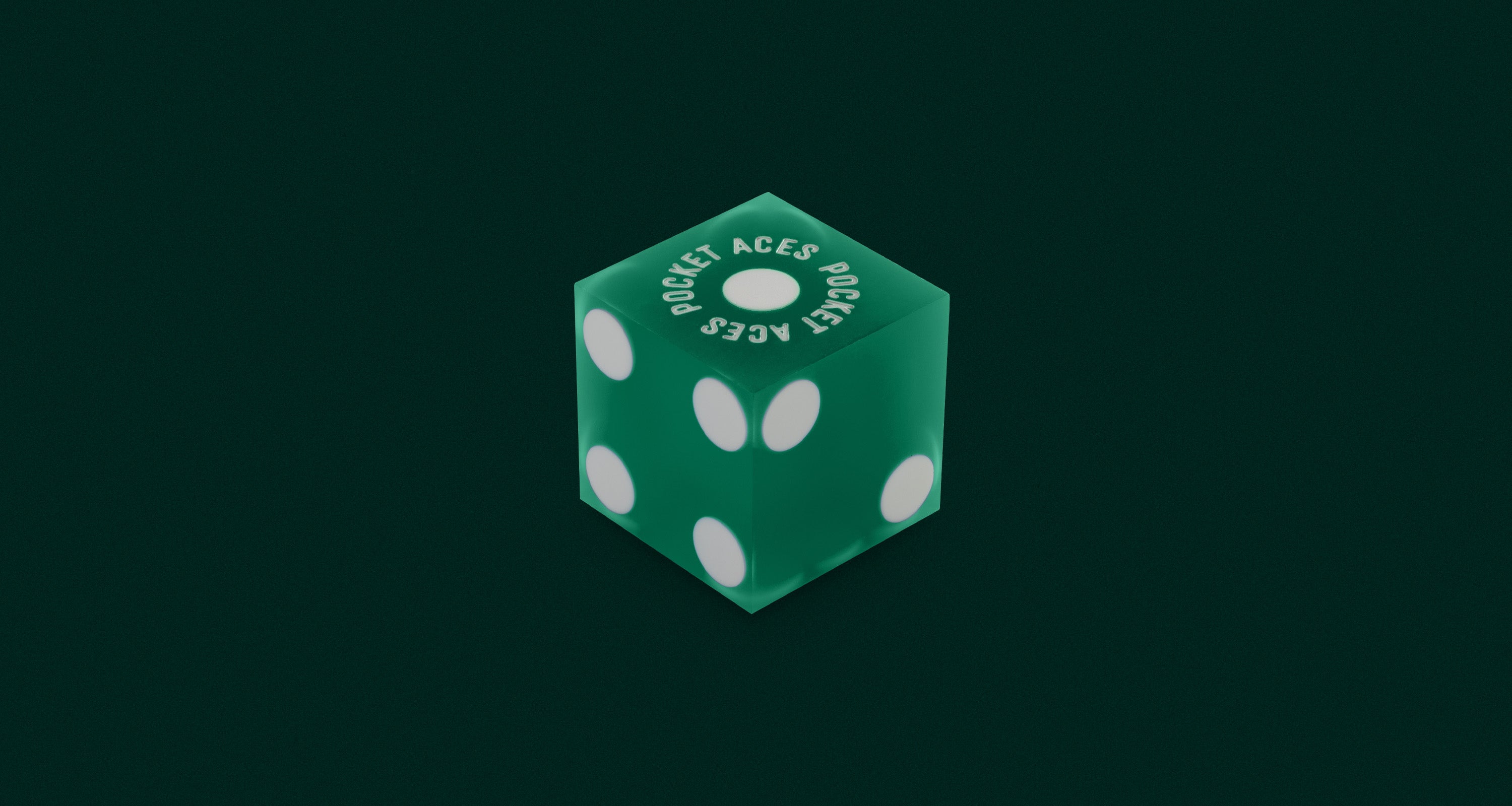 A single casino style die