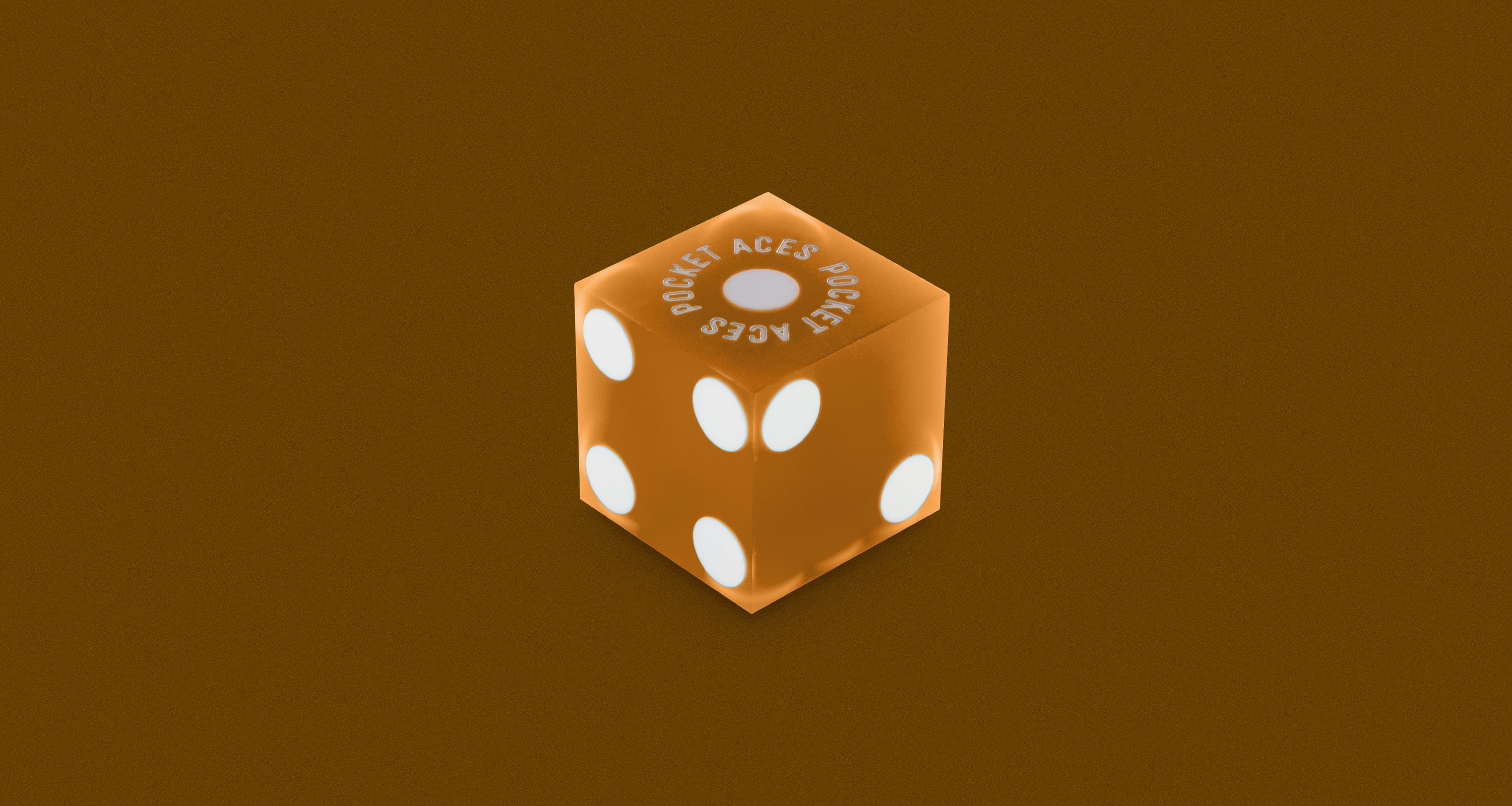 A single casino style die