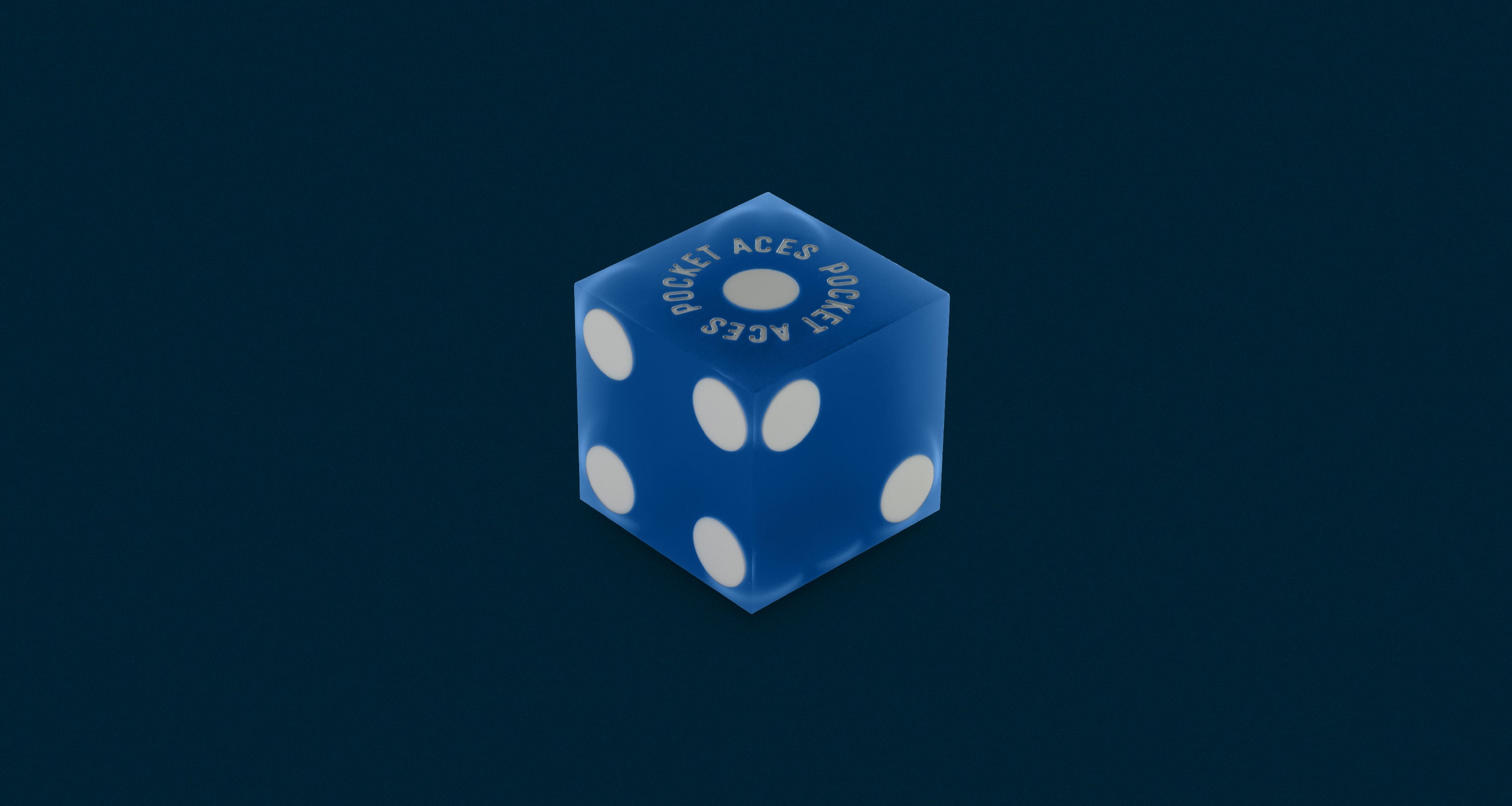 A single casino style die