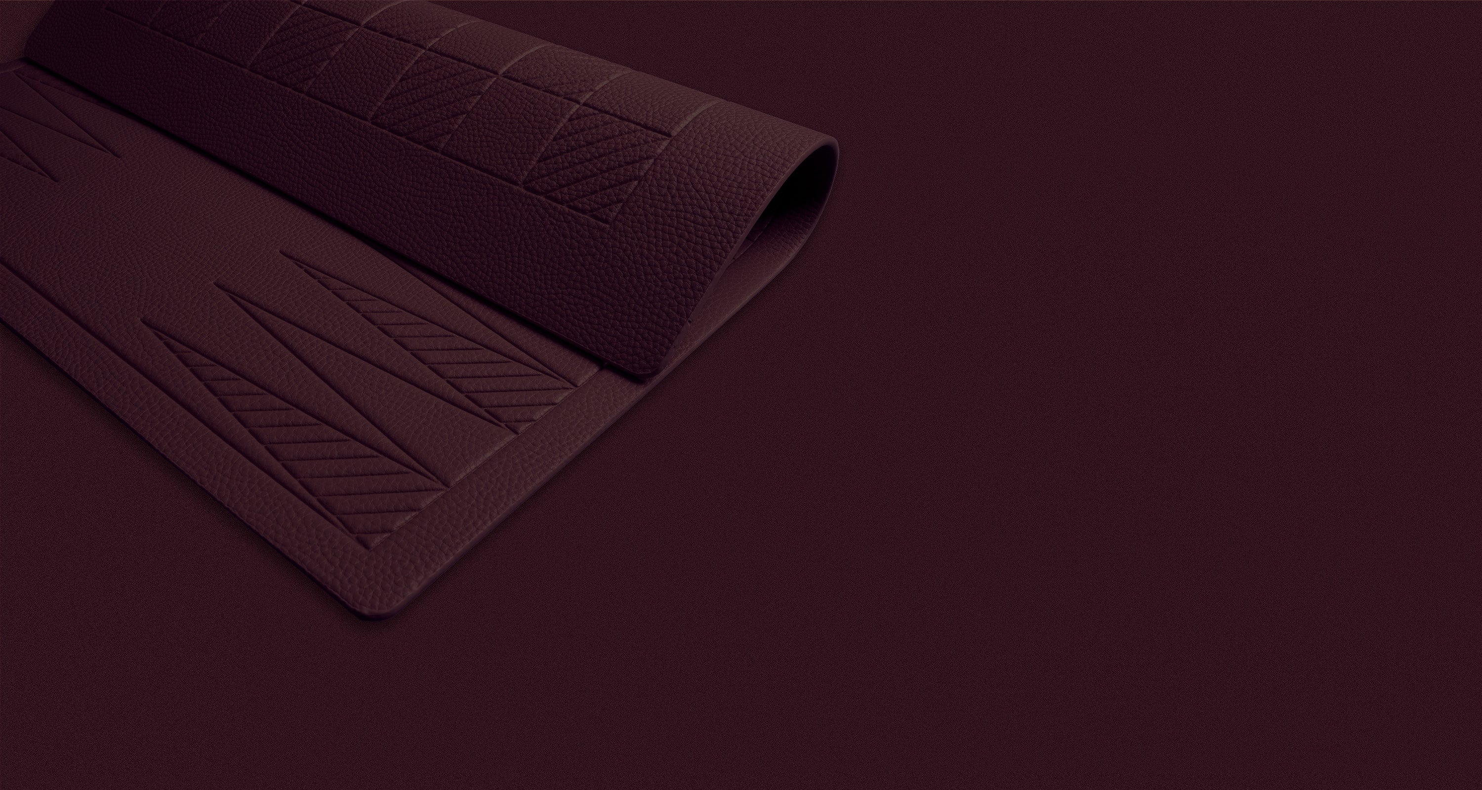 A flexible backgammon and checkers board in a wine color