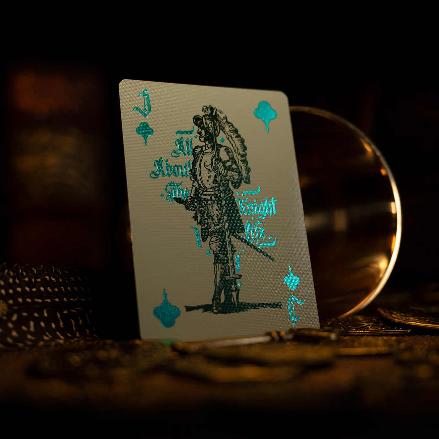A playing card that says all about the knight life